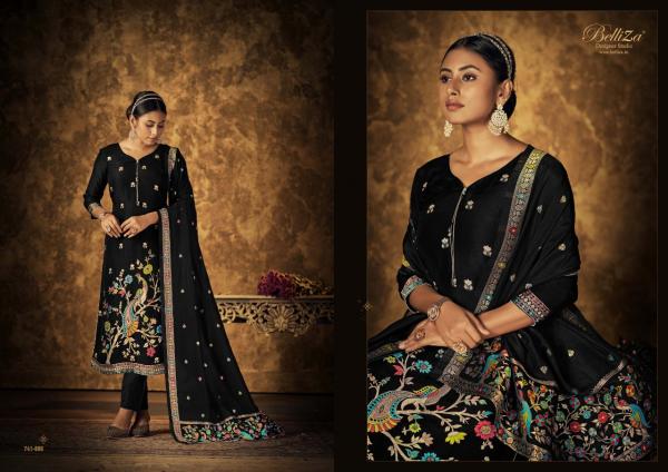 Belliza Saraang Viscose Dola Silk Designer Dress Material Collection 